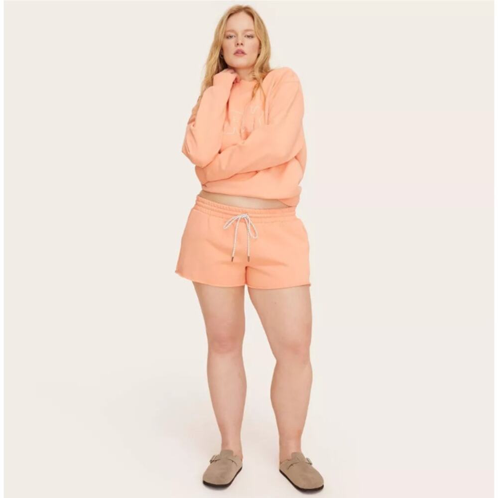Parke x Target Mid-Rise Pull-On Sweatshorts Size XL Peach Orange Collab Viral